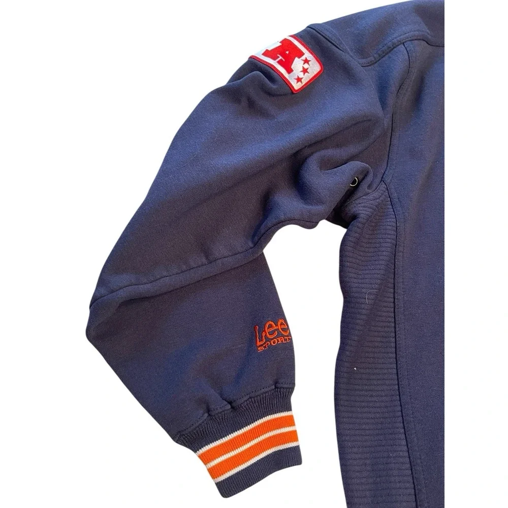 Vintage Lee Sport Denver Broncos Embroidered  Pullover Sweatshirt Mens Large NFL